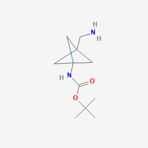 tert-butyl (3-(aminomethyl)bicyclo[1.1.1]pentan-1-yl)carbamate