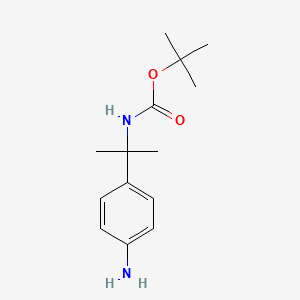 tert-butyl N-[2-(4-aminophenyl)propan-2-yl]carbamate