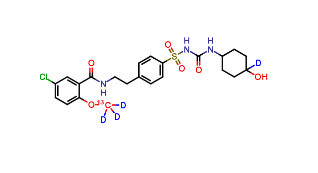 trans-4-hydroxy Glyburide-D4-13C