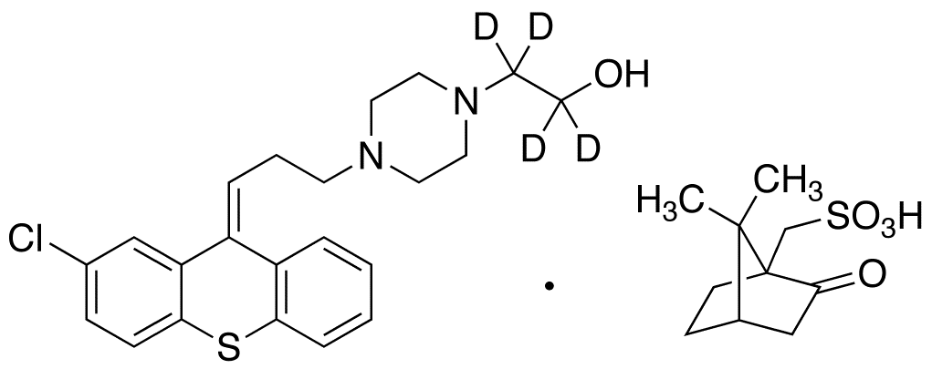 trans-Clopenthixol-d4 (-)-10-Camphorsulfonic Acid Salt