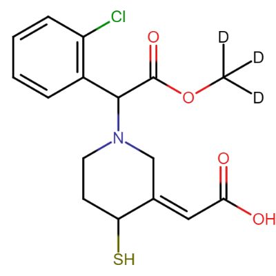 trans-Clopidogrel-d3 Thiol Metabolite (Mixture of Diastereomers)