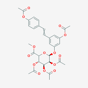 trans Resveratrol Penta-O-acetyl-3-β-D-glucuronide Methyl Ester