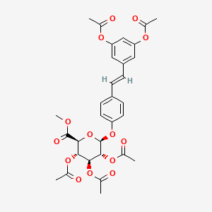 trans Resveratrol Penta-O-acetyl-4'-β-D-glucuronide Methyl Ester