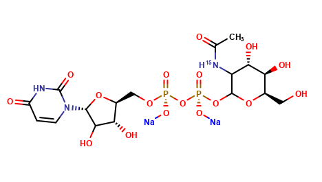 uridine diphosphate-α-N-acetyl-D-[15N]glucosamine, disodium salt